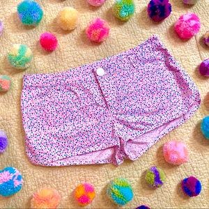 H&M Divided Pink Candy Rainbow Polka Dot Shorts 8